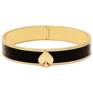 KateSpade Gold Tone Brass and Spade Hinge Bracelet